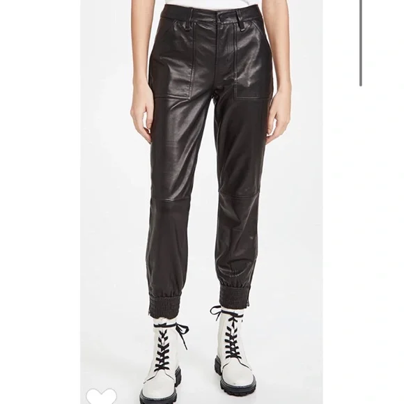 J Brand Arjun genuine leather joggers - Picture 4 of 11